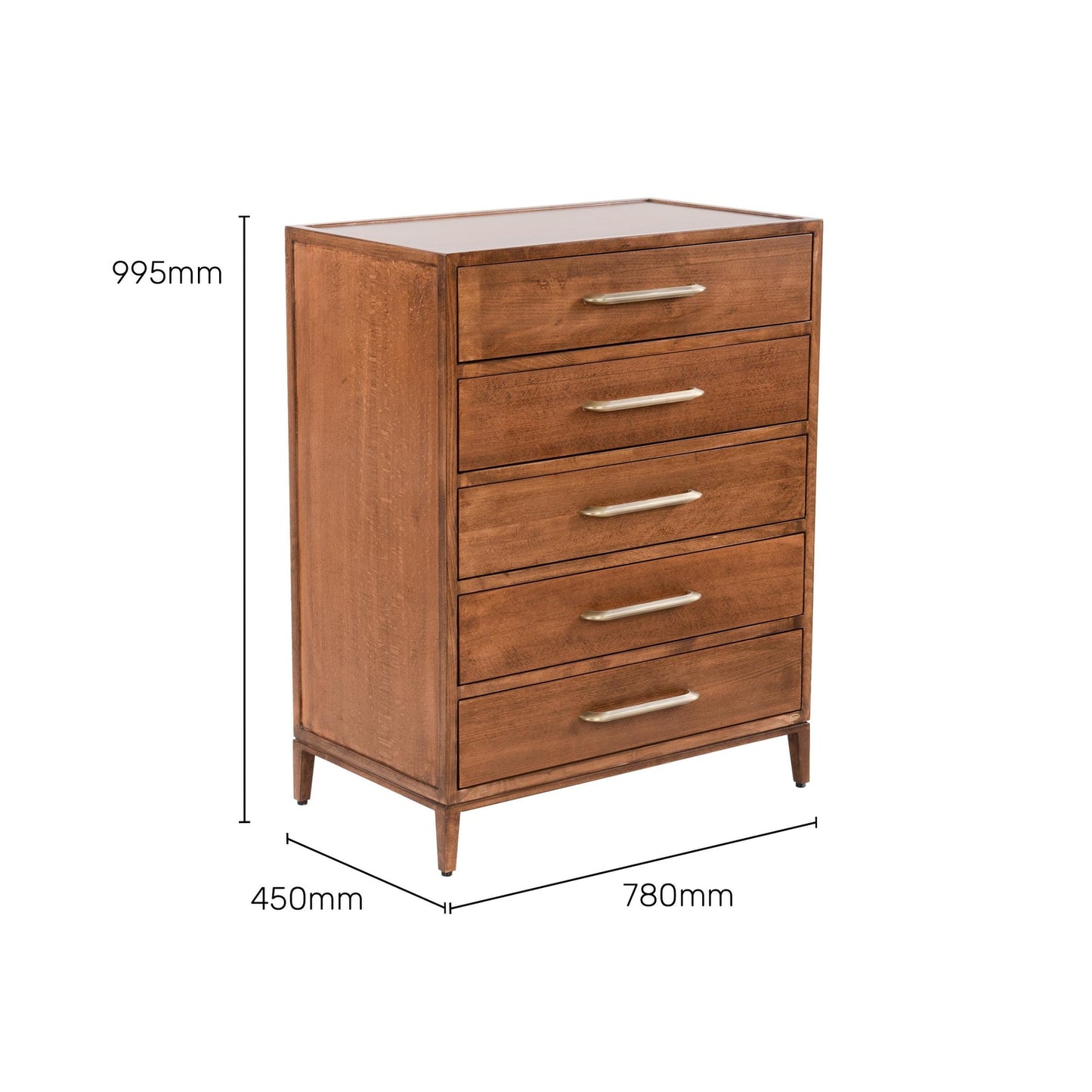 Chest of Drawers in Danish Teak Finish