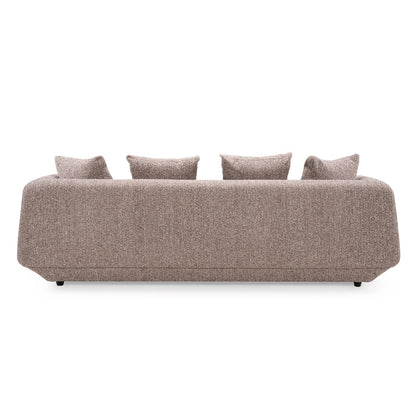 Boucle 3 Seater Sofa in Cocoa Brown