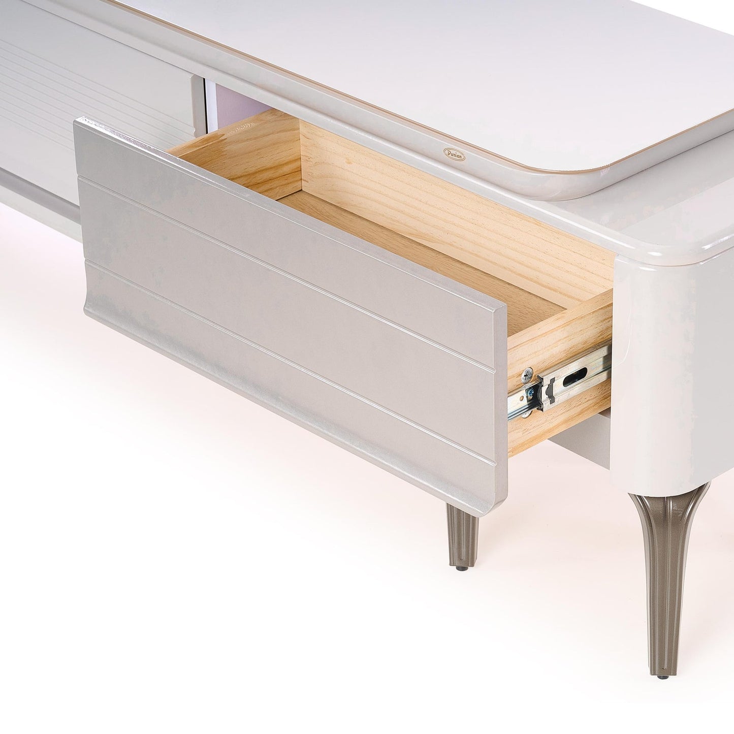 Extendable TV Unit with Marble Finished Top