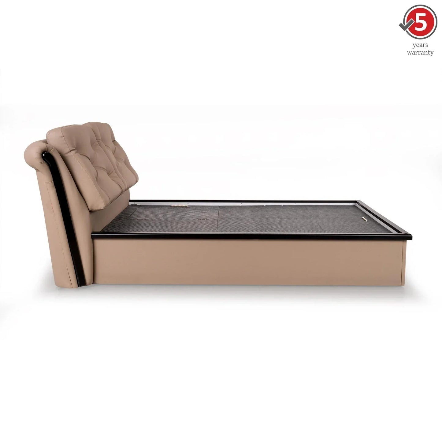 Upholstered Queen Size Bed with Hydraulic Storage