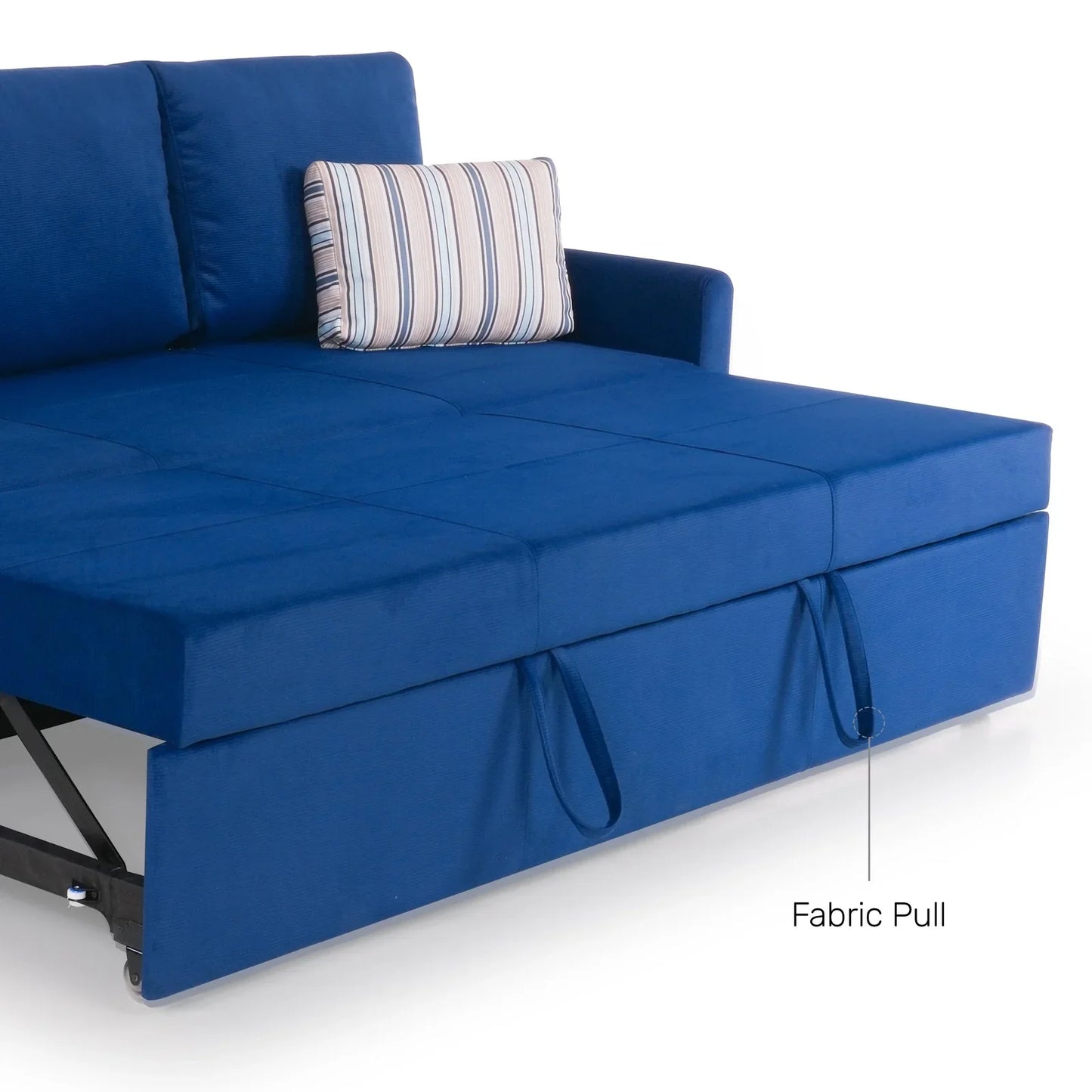 Corduroy Sofa Cum Bed in Midnight Blue