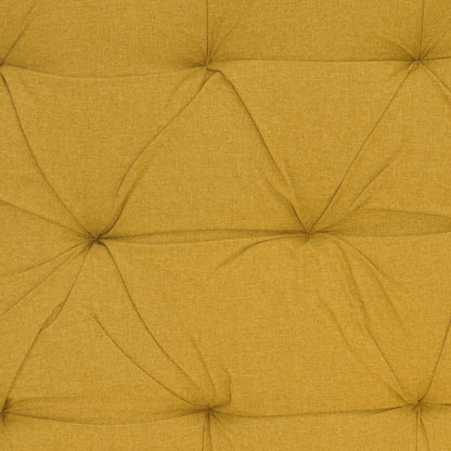 Solid Wood Queen Size Bed with Upholstered Headboard
