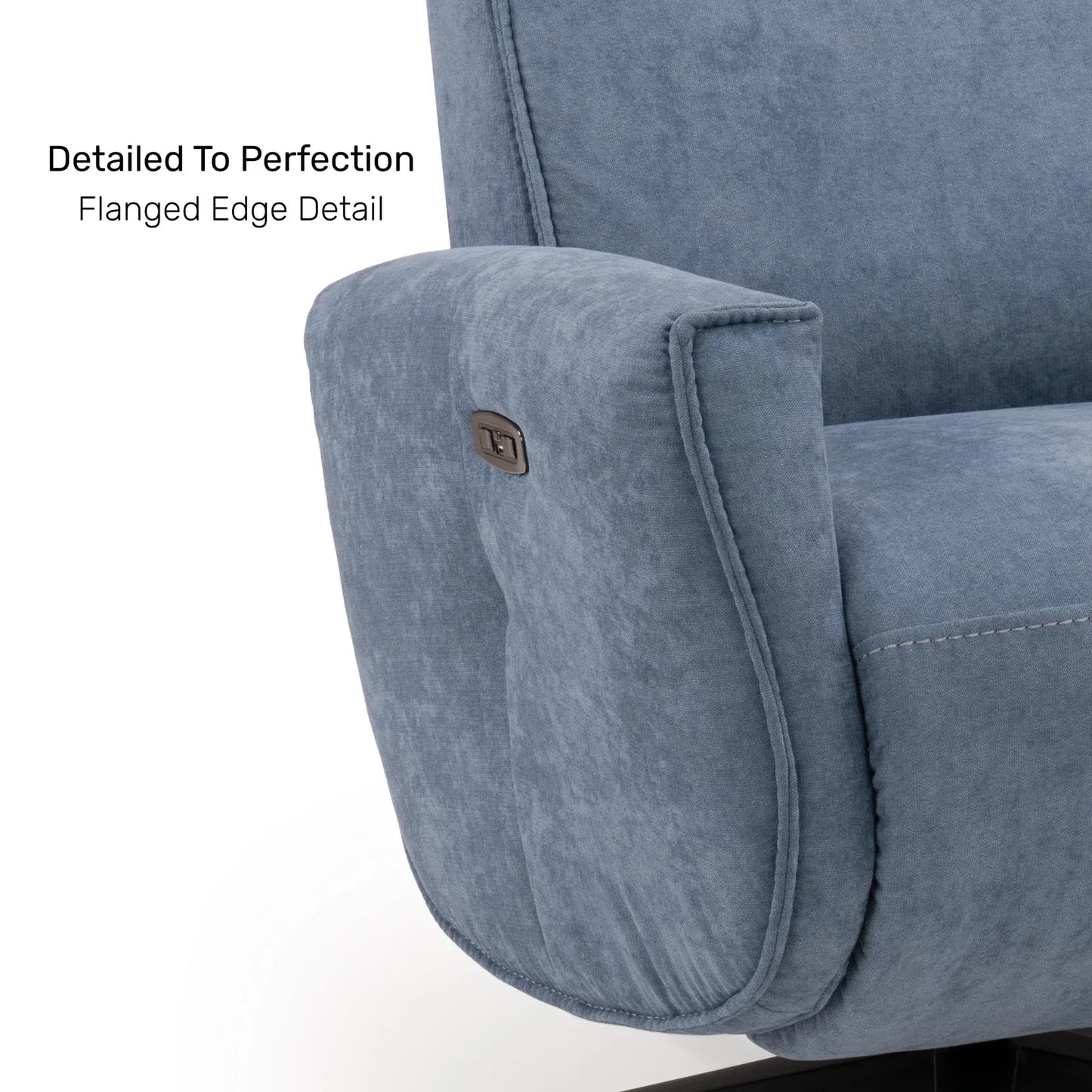 Tweed 1 Seater Power Swivel Recliner