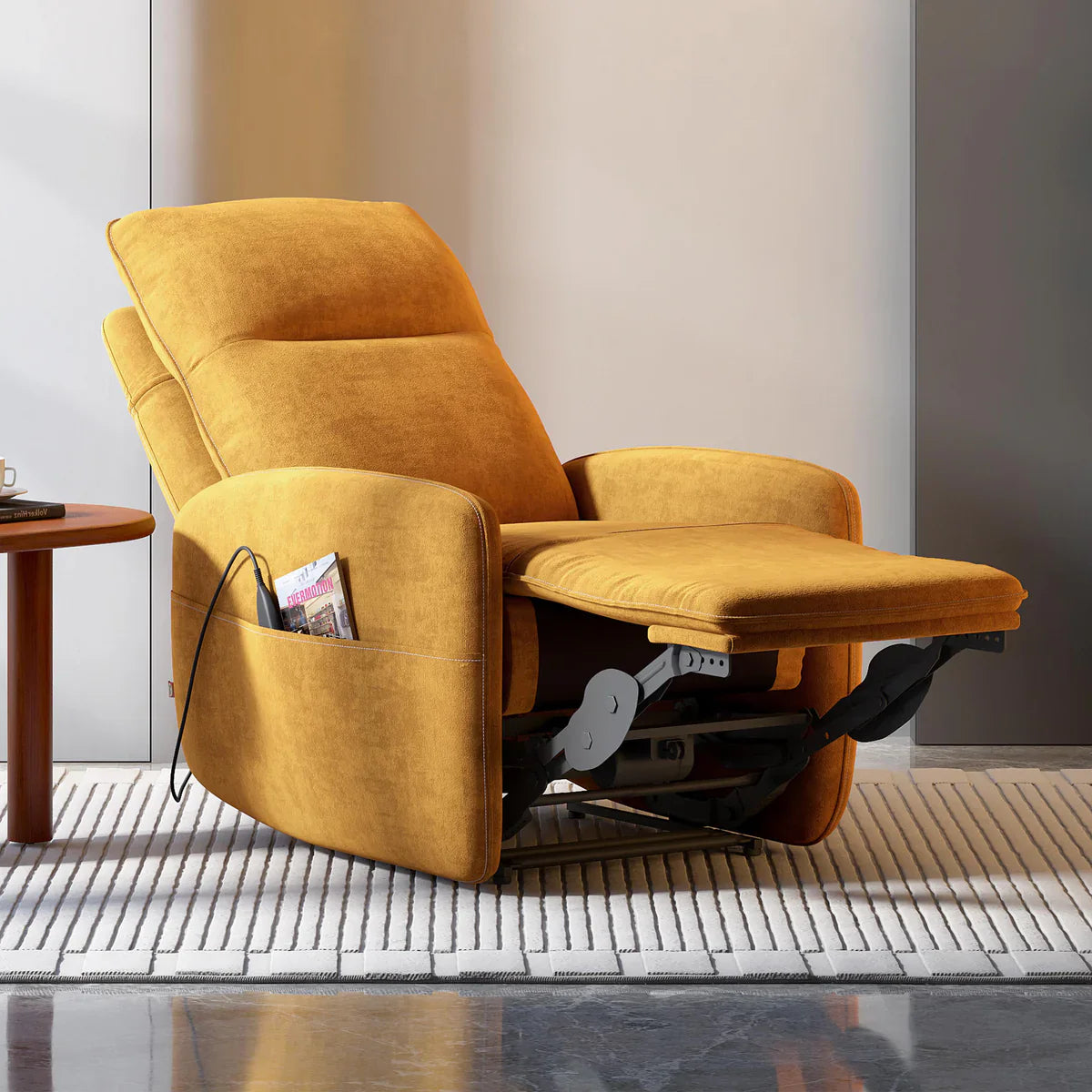 Tweed 1 Seater Power Recliner with Massager