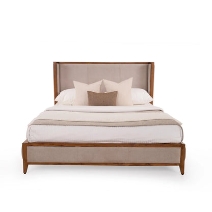 Upholstered Queen Size Bed with Hydraulic Storage