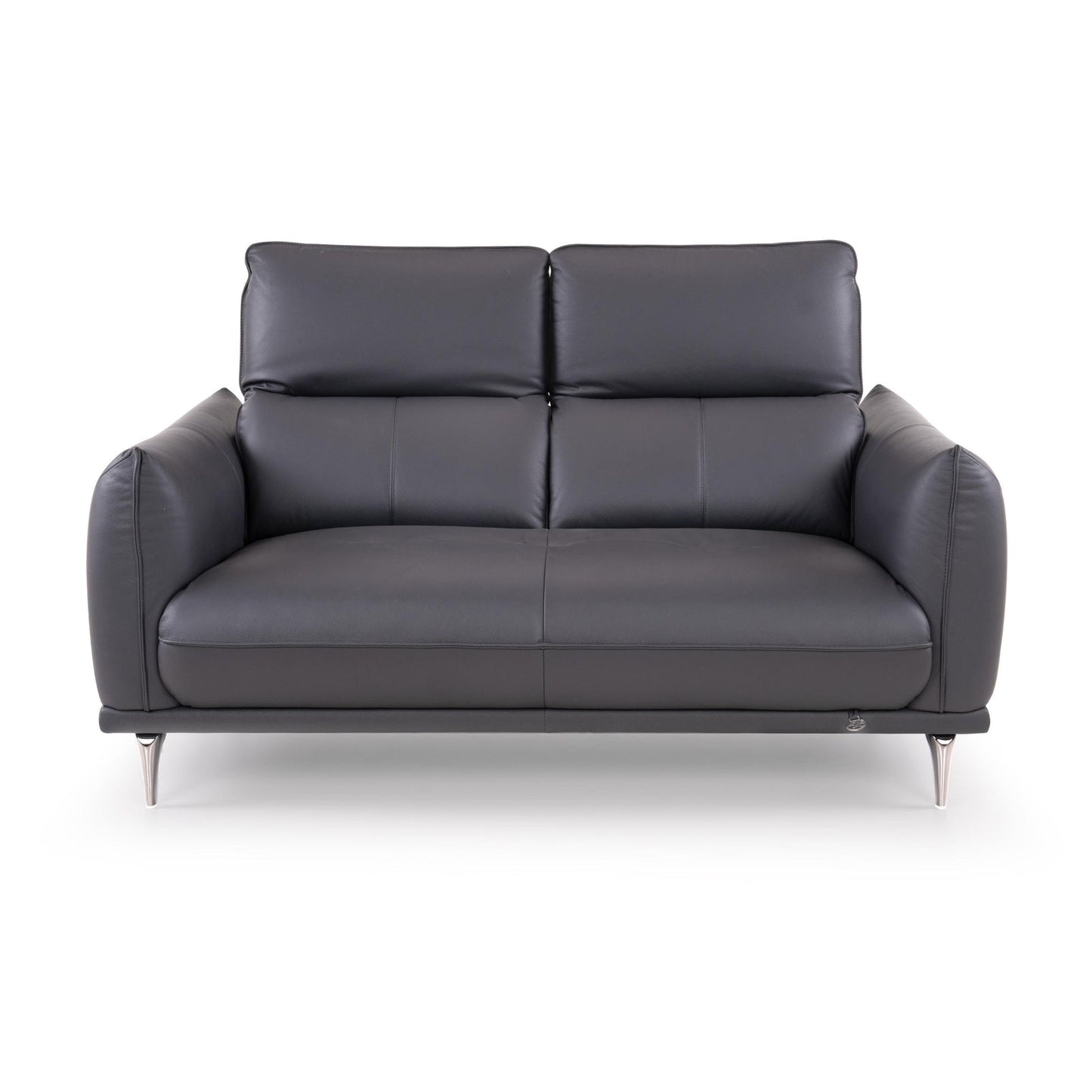 Leather 2 Seater Sofa with Adjustable Headrest