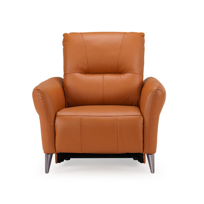 Leather 1 Seater Power Recliner with Charging Ports