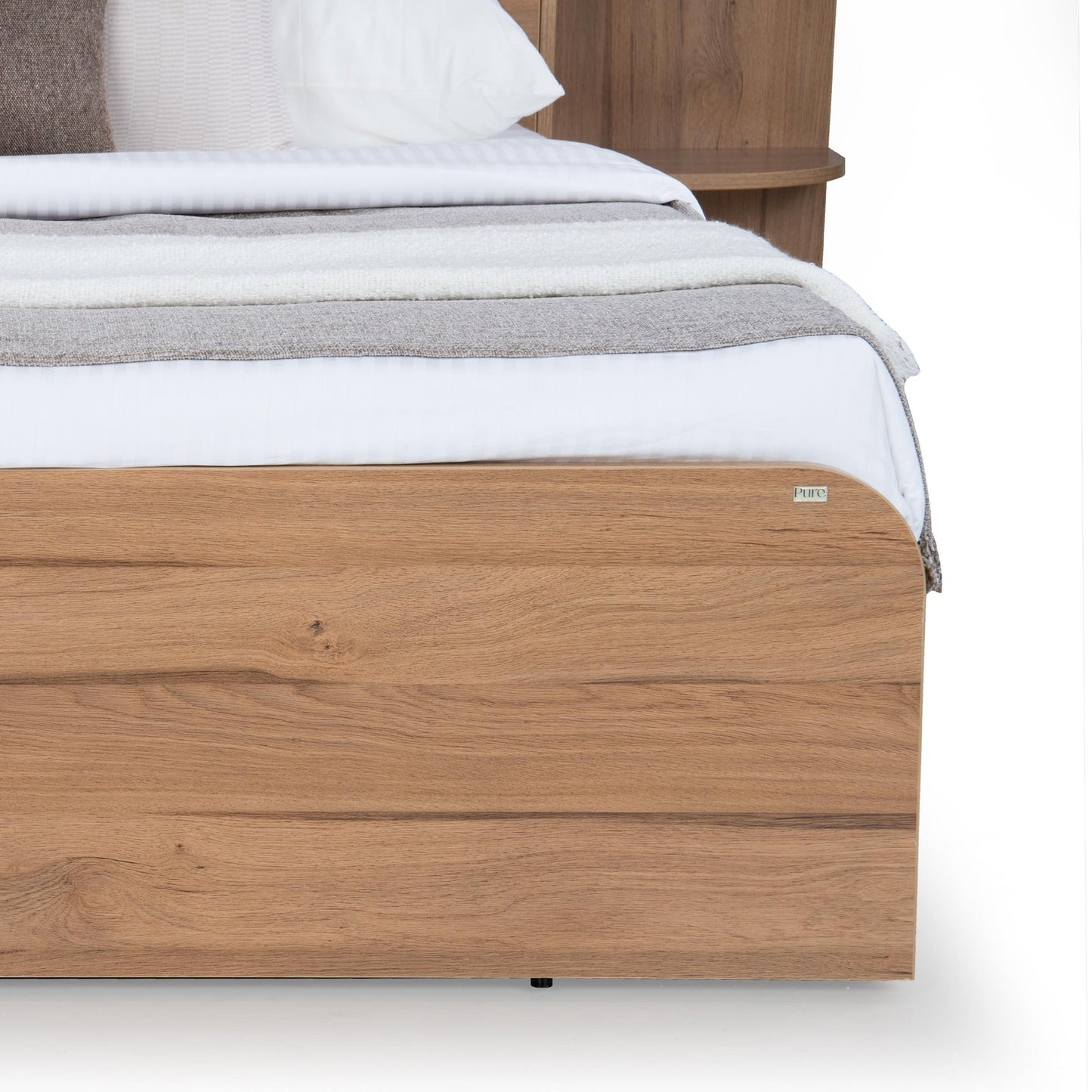 Queen Size Bed with Storage & Headboard Extensions