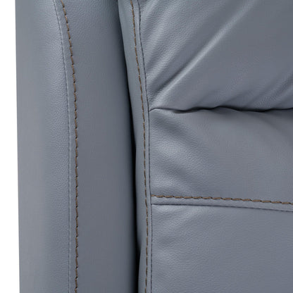 Leatherette 1 Seater Manual Reclining Sofa