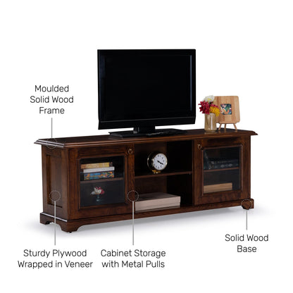 Veneer TV Unit in Dark Oak Finish