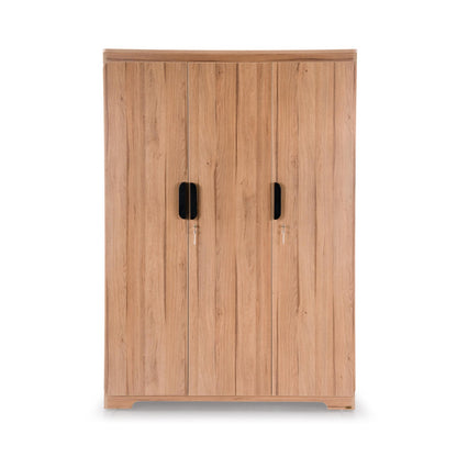 3 Door Wardrobe in Brentwood Oak Finish