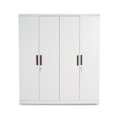 4 Door Wardrobe in Frosty White