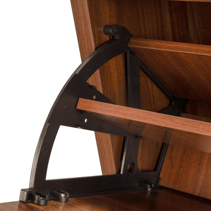 Shoe Cabinet with Pull-Down Foldable Drawers