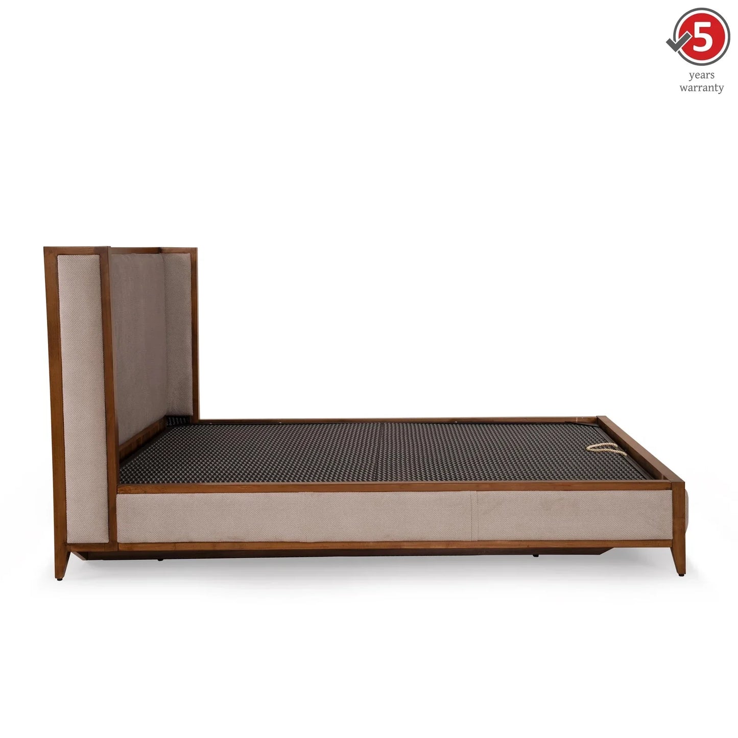 Upholstered Queen Size Bed with Hydraulic Storage