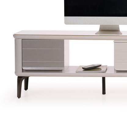 Extendable TV Unit with Marble Finished Top