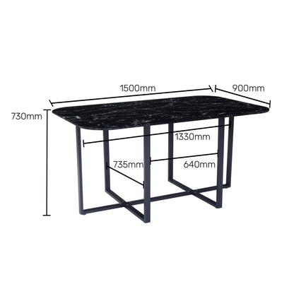 Glass 6 Seater Dining Set