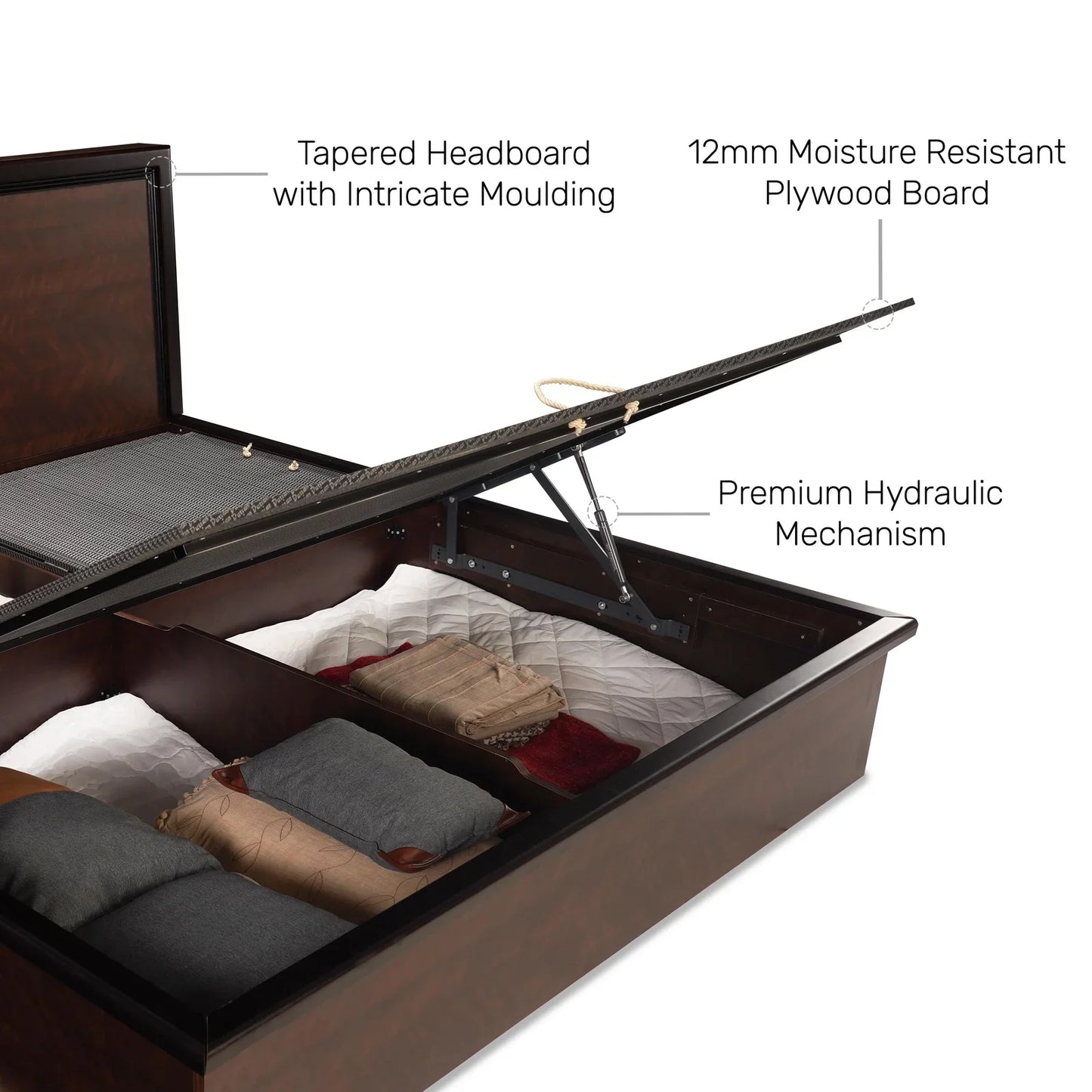 King Size Bed with Hydraulic Storage