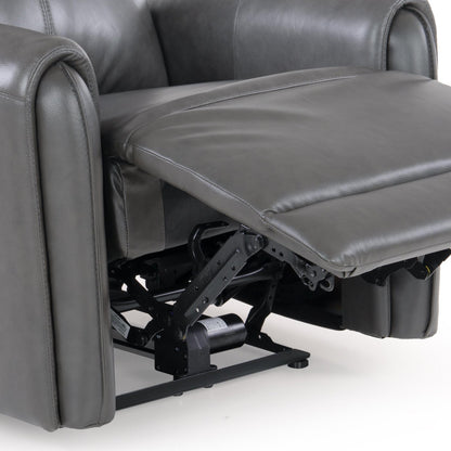 Leather 1 Seater Power Recliner with Charging Ports