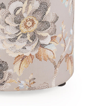 Cotton Pouffe in Ash Grey