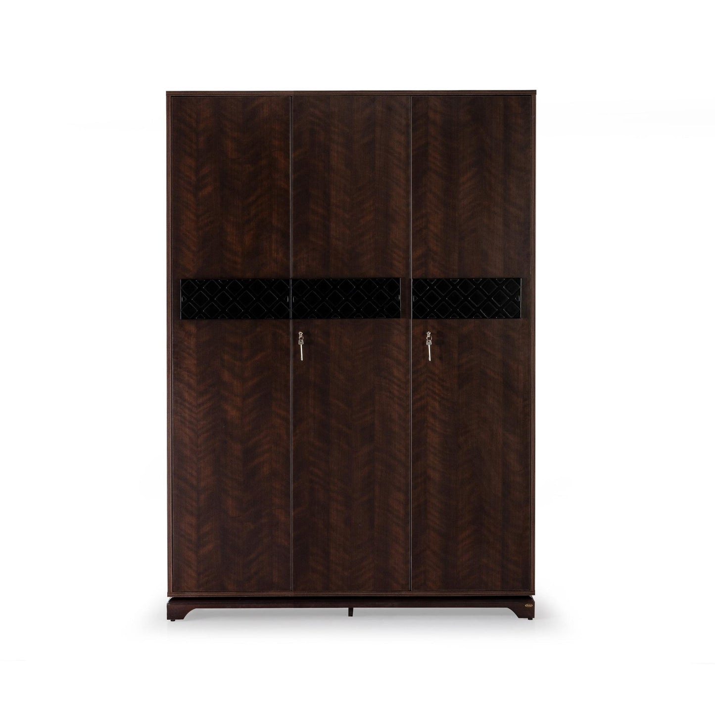 3 Door Wardrobe in Omaha Cherry Finish