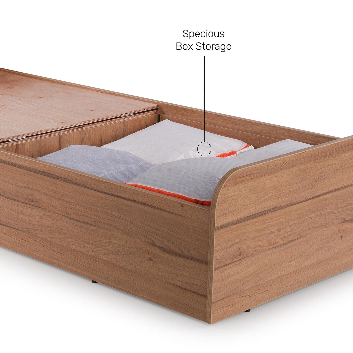 Single Bed with Storage Headboard Extensions