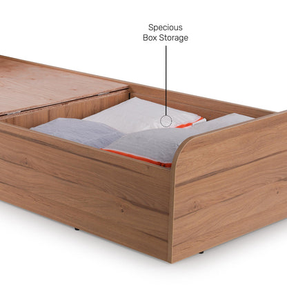 Single Bed with Storage Headboard Extensions