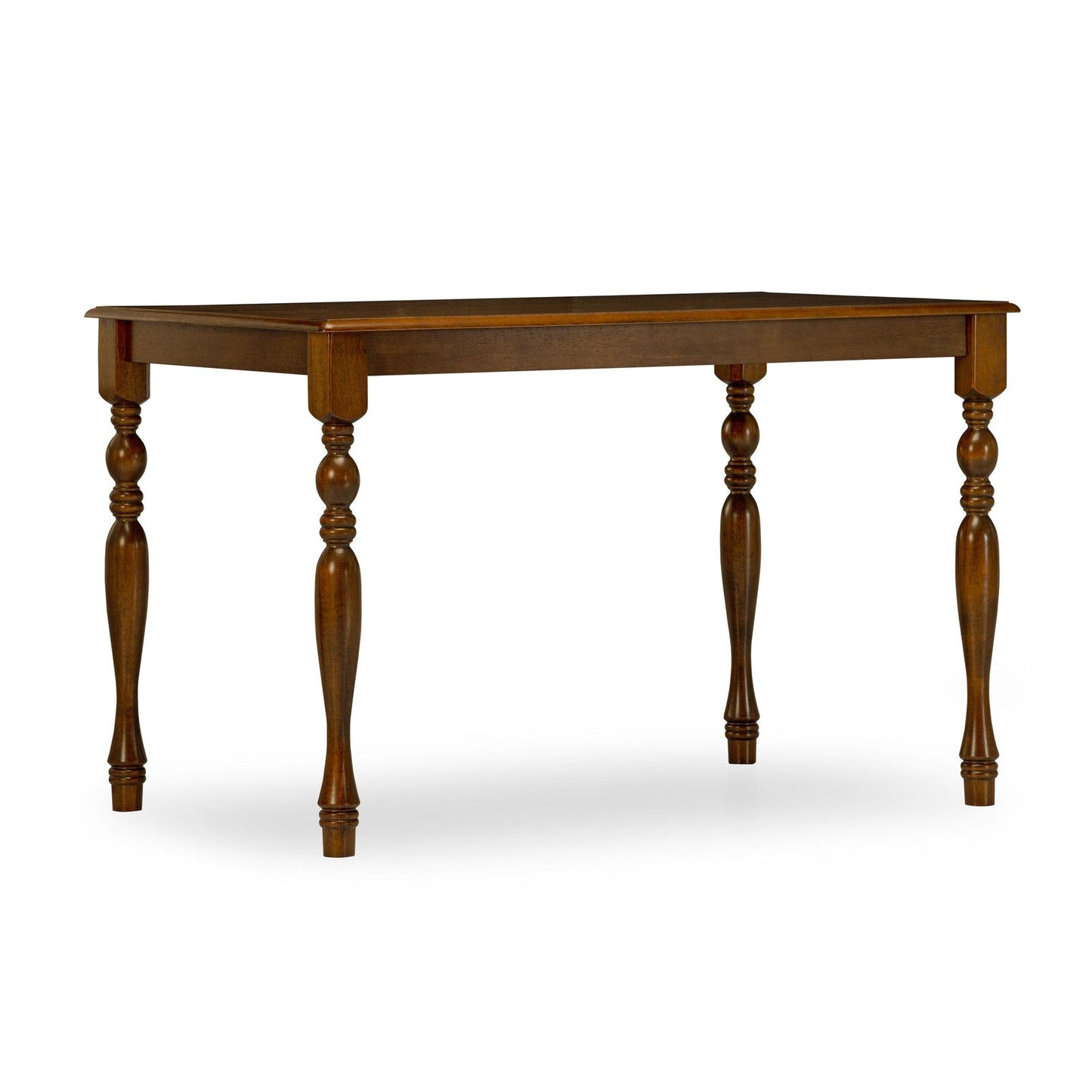 Solid Wood 4 Seater Dining Set in Burnished Oak Finish