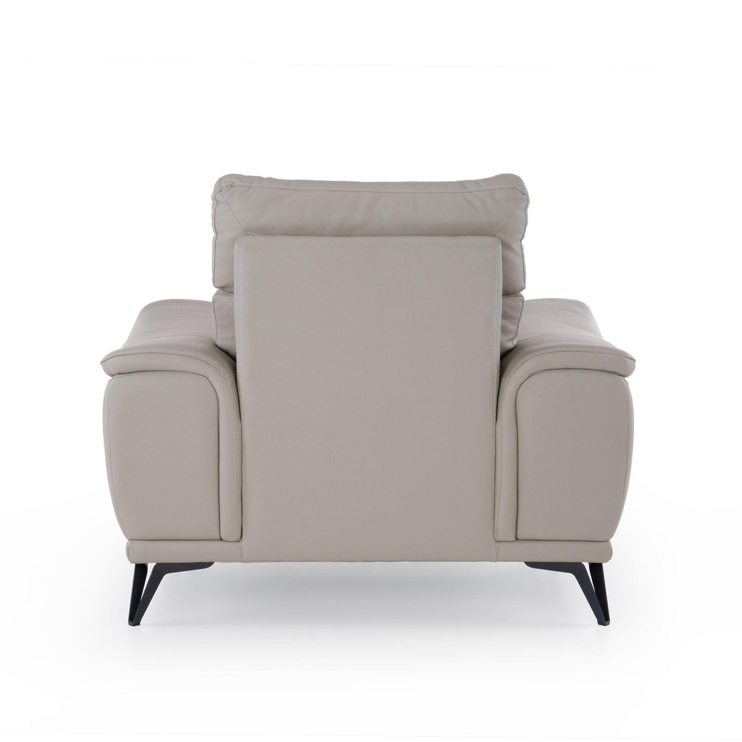 Leather 1 Seater Sofa in Bisque Beige