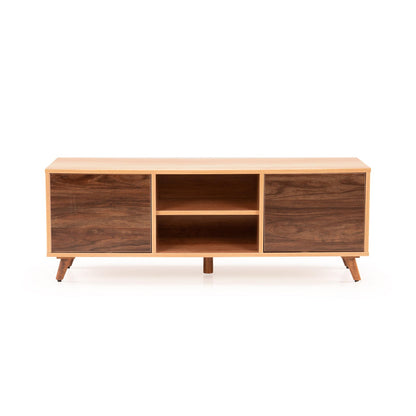 TV Unit in Oak Brown Finish with Laminate Top