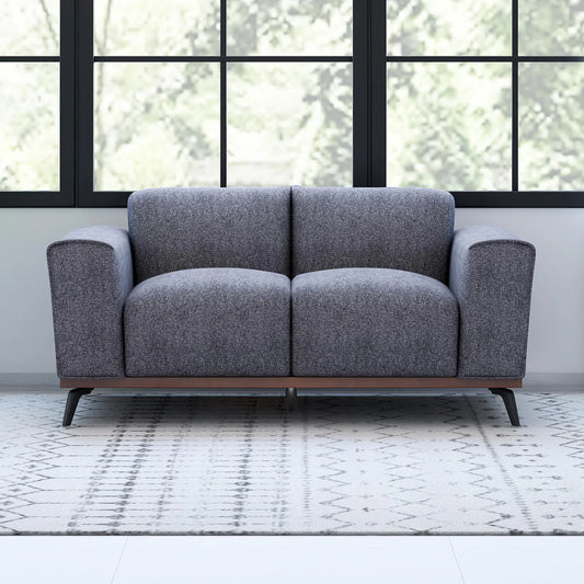 Velvet 2 Seater Sofa in Thunder Grey