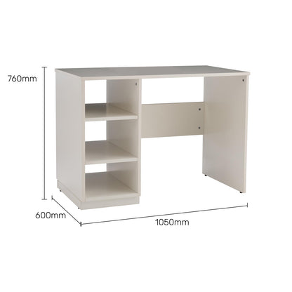 Study Desk in Frosty White Finish