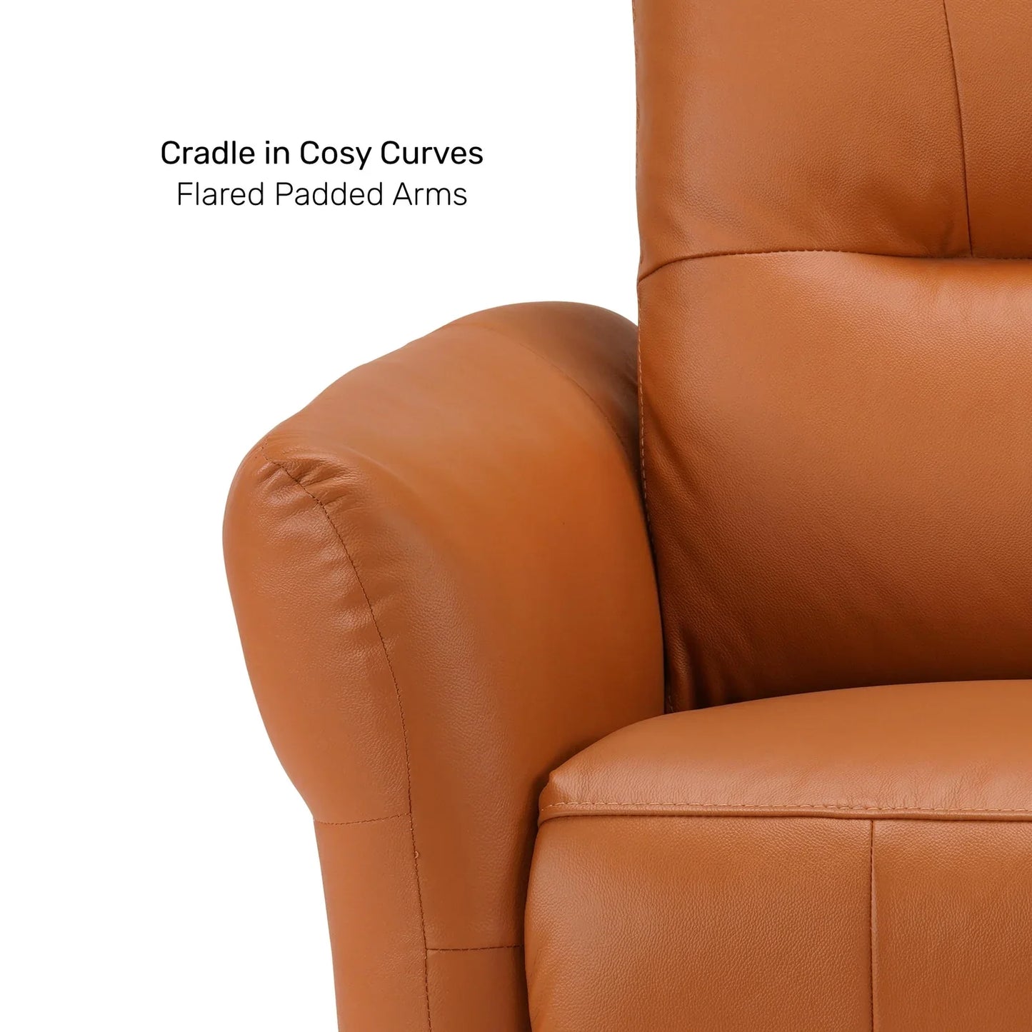 Leather 2 Seater Power Recliner with Charging Ports