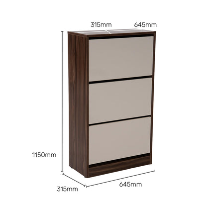 Shoe Cabinet with Pull-Down Drawers