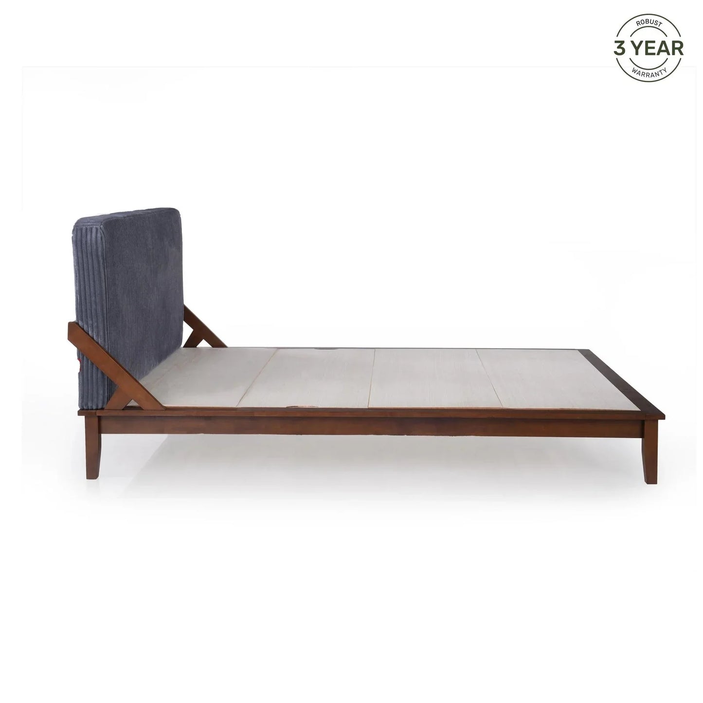 Upholstered Low-Profile Queen Size Bed