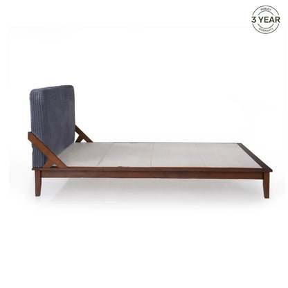 Upholstered Low-Profile Queen Size Bed