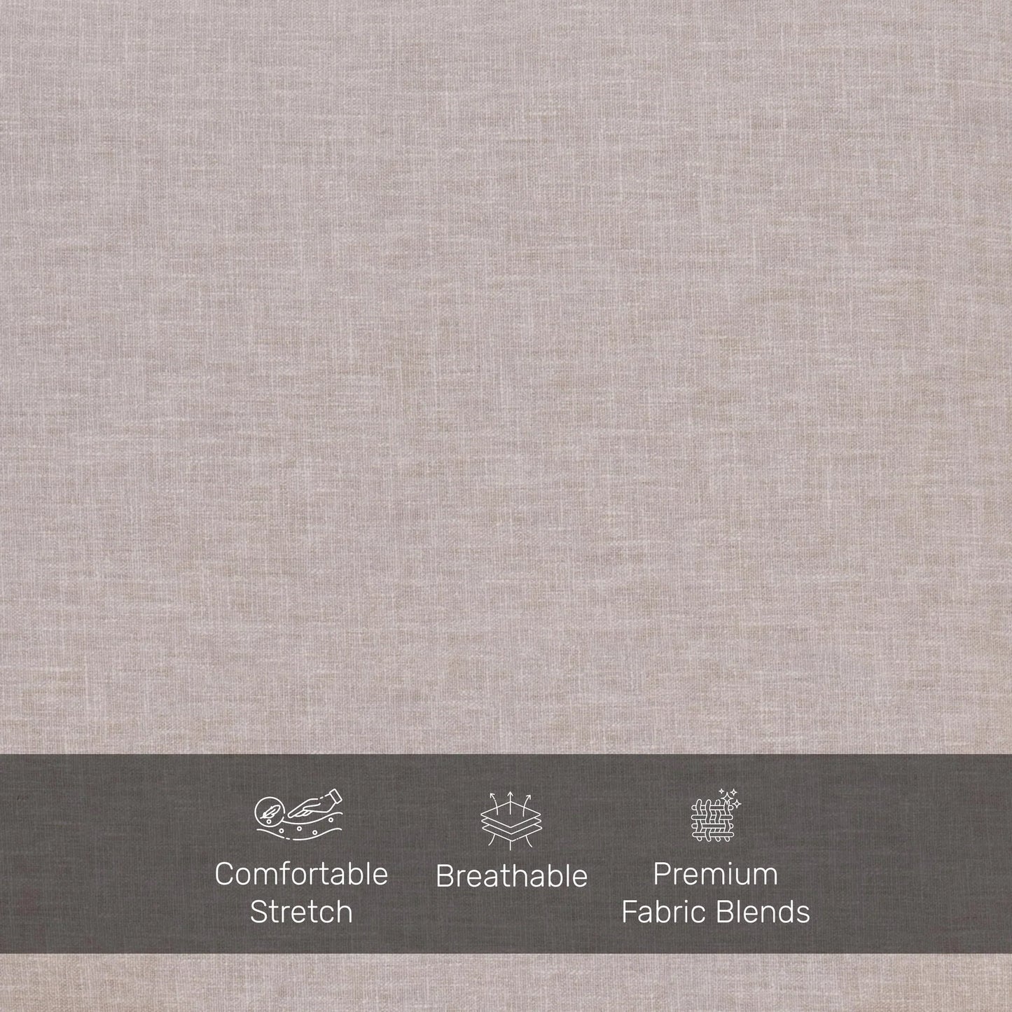Linen Rolled Arms Corner Sofa in Beige