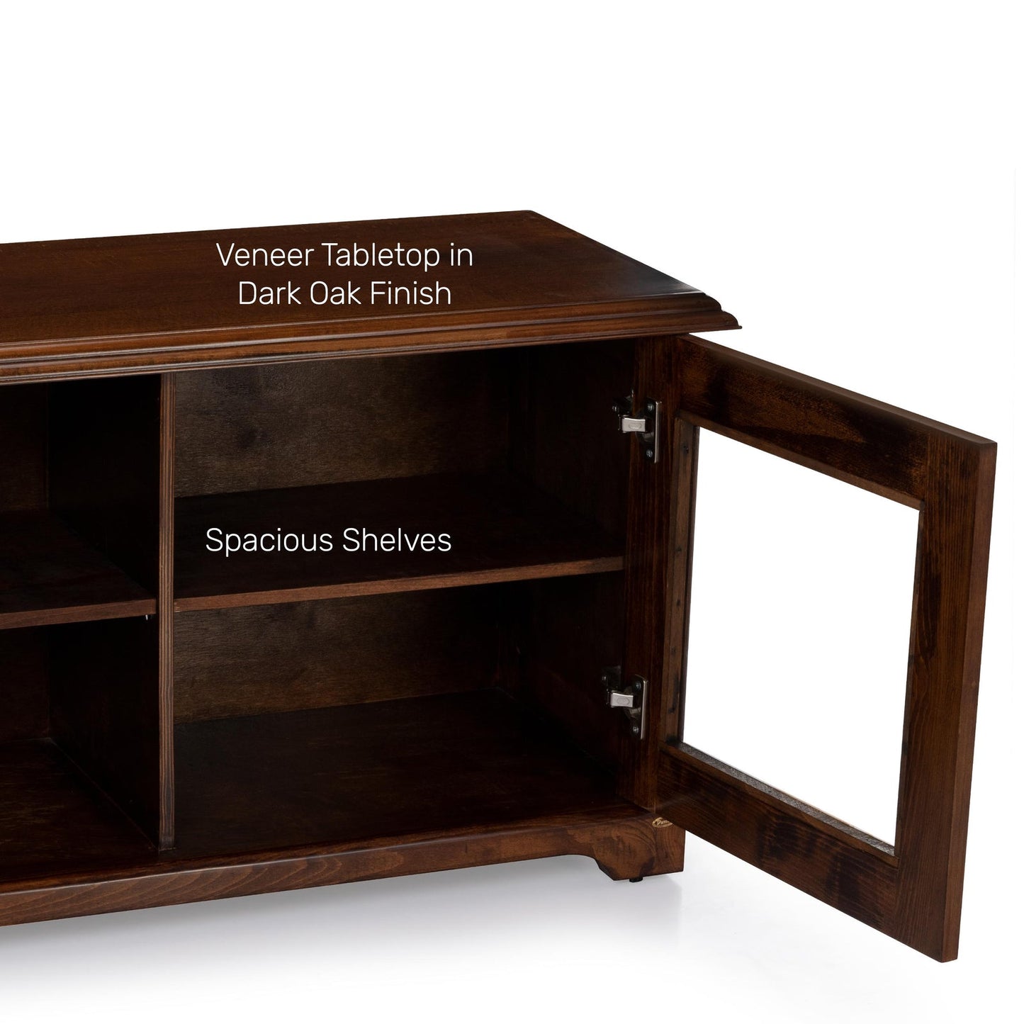 Veneer TV Unit in Dark Oak Finish