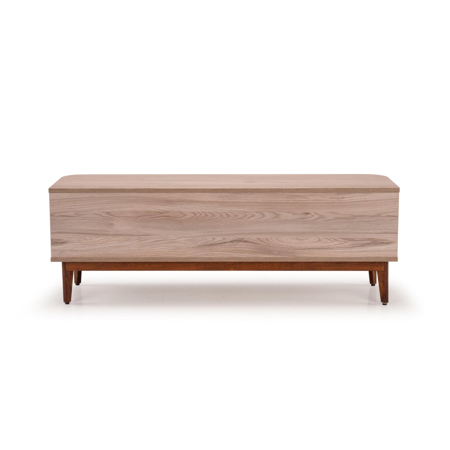 TV Unit in Light Grey Finish with Laminate Top