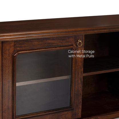 Veneer TV Unit in Dark Oak Finish