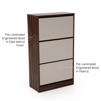 Shoe Cabinet with Pull-Down Drawers