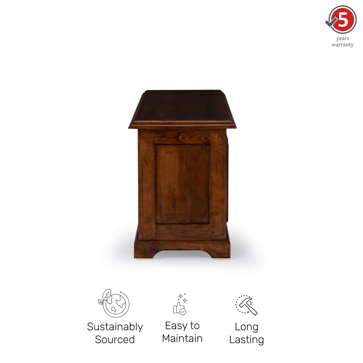 Veneer TV Unit in Dark Oak Finish