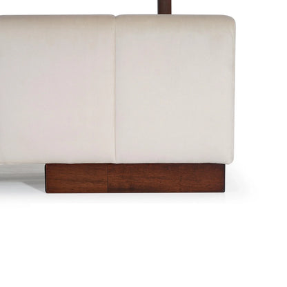 Upholstered Queen Size Bed with Tufted Headboard