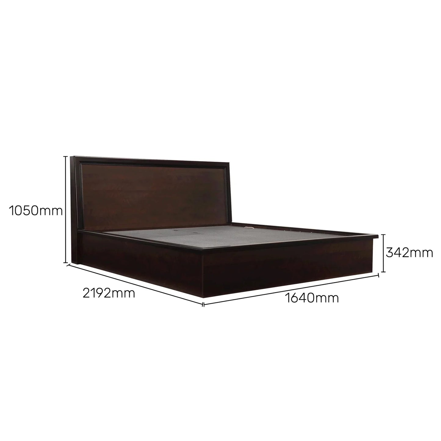Queen Size Bed with Hydraulic Storage