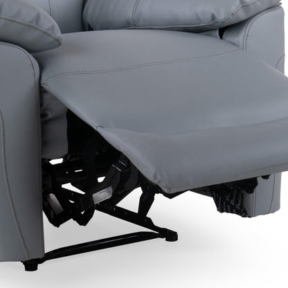 Leatherette 1 Seater Manual Reclining Sofa