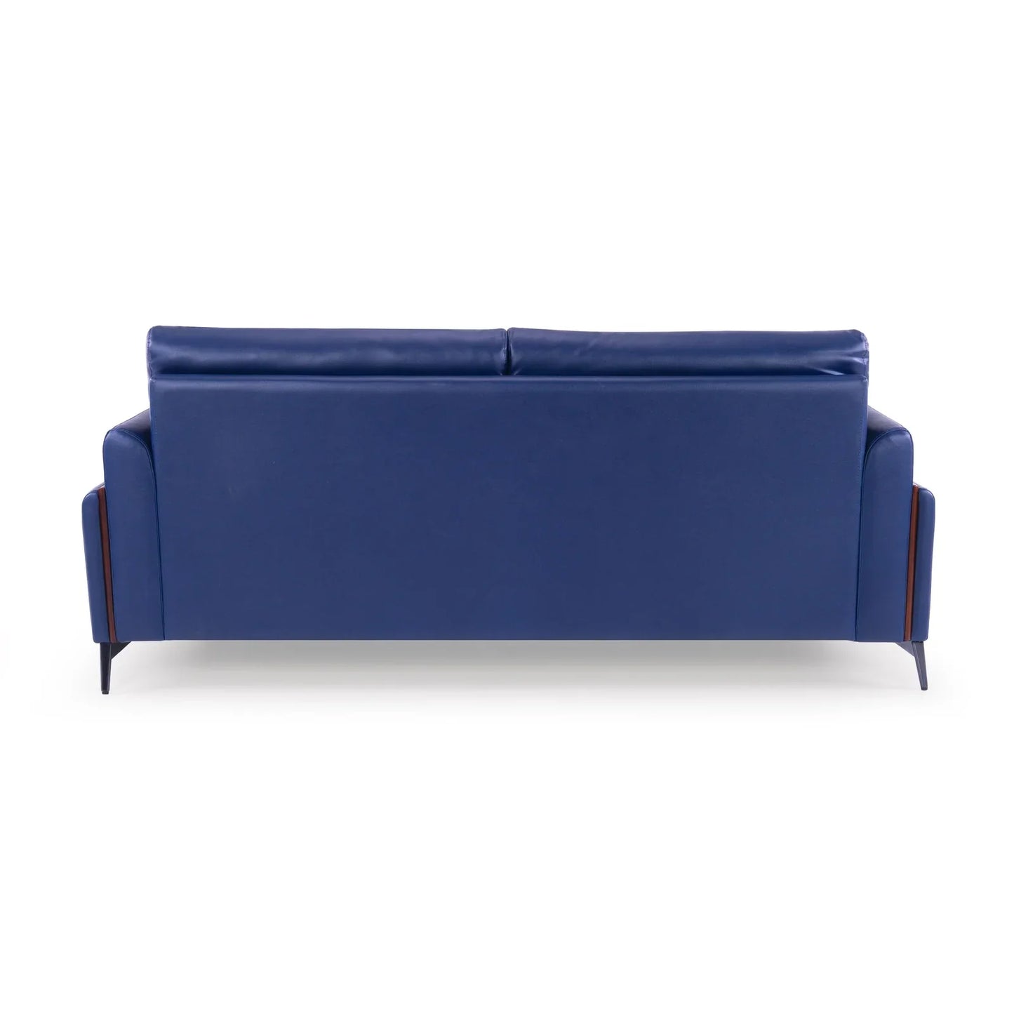 Leatherette 3 Seater Sofa in Galaxy Blue