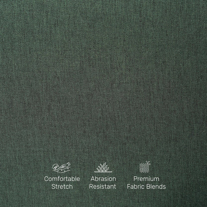 Linen 3 Seater Sofa in Fern Green
