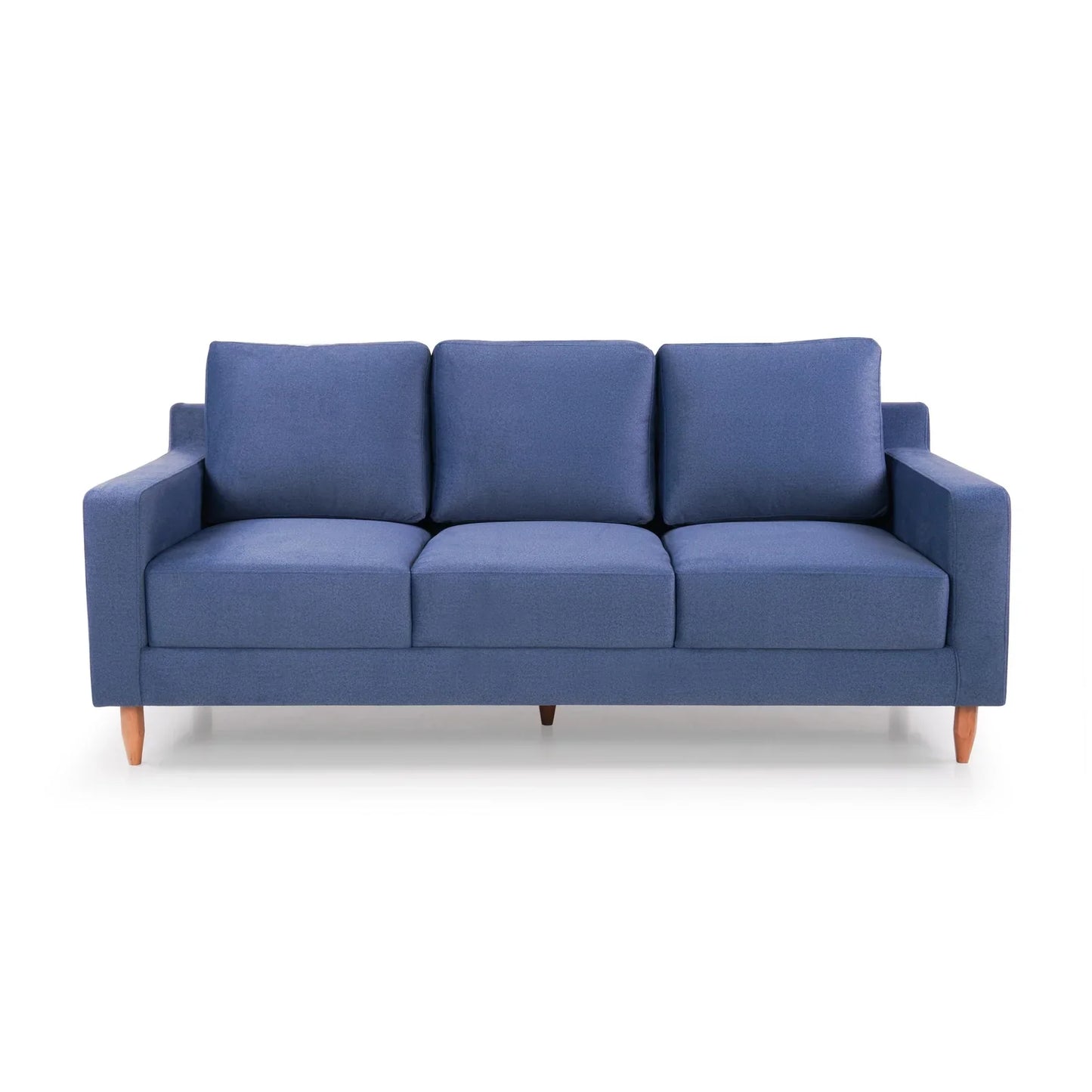 Velvet 3 Seater Sofa in Dark Blue
