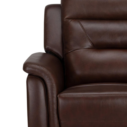Leather 2 Seater Power Recliner with 2 USB Ports