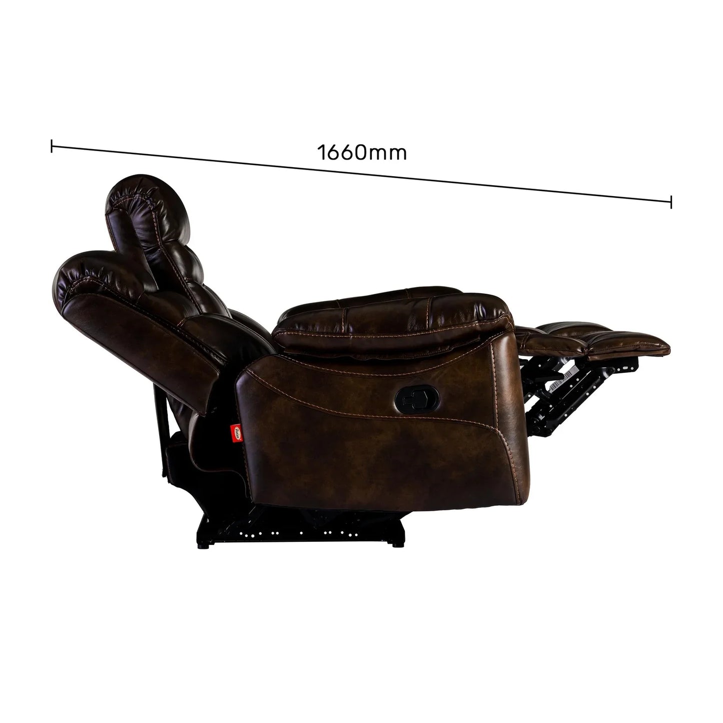 Nappa Aire Leather 1 Seater Recliner with Rocker