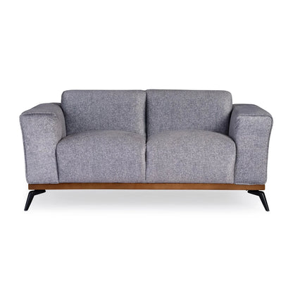 Velvet 2 Seater Sofa in Thunder Grey